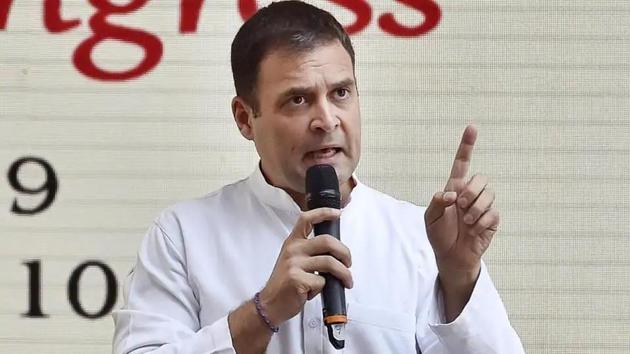 Rahul Gandhi also seemed to comment on US president Donald Trump’s warning of ‘retaliation’ if the Indian government did not allow the export of anti-malarial drugs. (Ajay Aggarwal/HT Photo) Rahul Gandhi also seemed to comment on US president Donald Trump’s warning of ‘retaliation’ if the Indian government did not allow the export of anti-malarial drugs. (Ajay Aggarwal/HT Photo)