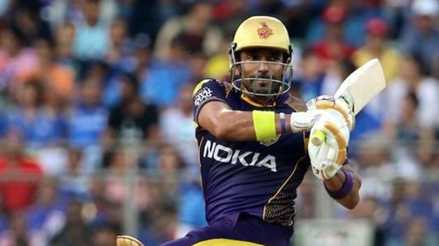 File photo of Robin Uthappa playing for KKR in the IPL.(BCCI photo)