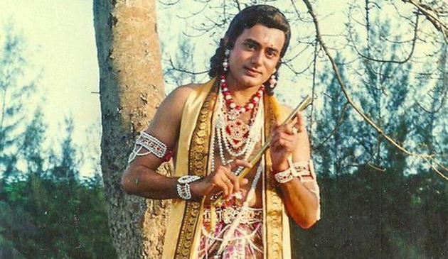 Nitish Bharadwaj as Krishna in 1988 TV show, Mahabharat.