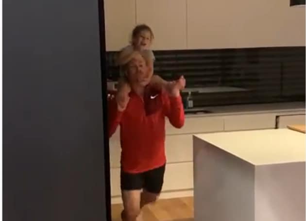 David Warner with some family time. (David warner/Instagram) 