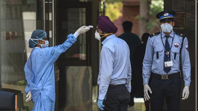 Police on Tuesday confirmed that all active Covid-19 cases in Himachal Pradesh were linked to the Tablighi Jamaat. (Biplov Bhuyan/HT PHOTO) Police on Tuesday confirmed that all active Covid-19 cases in Himachal Pradesh were linked to the Tablighi Jamaat. (Biplov Bhuyan/HT PHOTO)