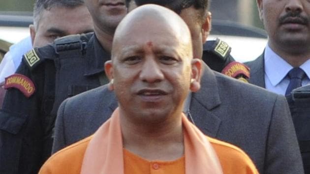 Uttar Pradesh Chief Minister Yogi Adityanath asked the journalists to discourage fake news and rumours. (Sunil Ghosh / Hindustan Times) Uttar Pradesh Chief Minister Yogi Adityanath asked the journalists to discourage fake news and rumours. (Sunil Ghosh / Hindustan Times)