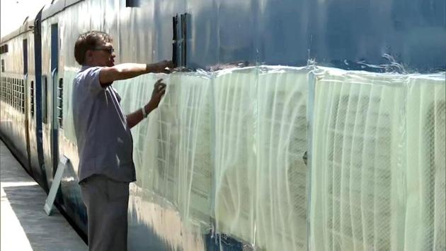 ): Isolation coaches are being prepared by the Indian Railways. (ANI Photo) ): Isolation coaches are being prepared by the Indian Railways. (ANI Photo)