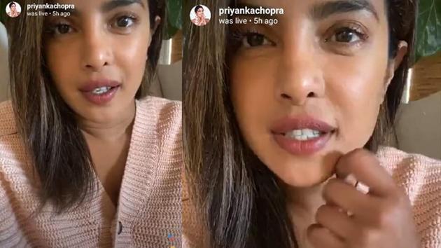 Priyanka Chopra shared stories of the winners in a live chat on Instagram.