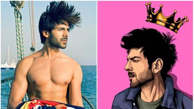 Kartik Aaran shared a funny picture about his hair. Kartik Aaran shared a funny picture about his hair.
