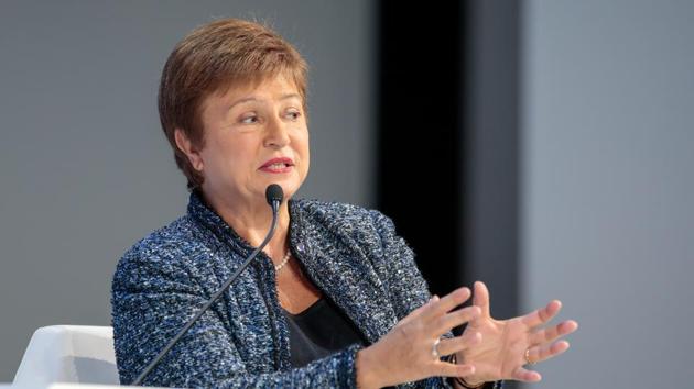 Kristalina Georgieva, managing director of the International Monetary Fund (IMF) said that coronavirus has disrupted the social and economic order at lightning speed and on a scale that has never been seen in living memory.(Bloomberg file photo)