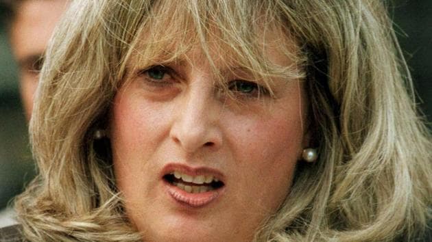 FILE PHOTO - Linda Tripp speaks to reporters outside the U.S. Courthouse in Washington, U.S., in this July 29, 1998 file photo. REUTERS/Mark Wilson/File Photo(REUTERS)