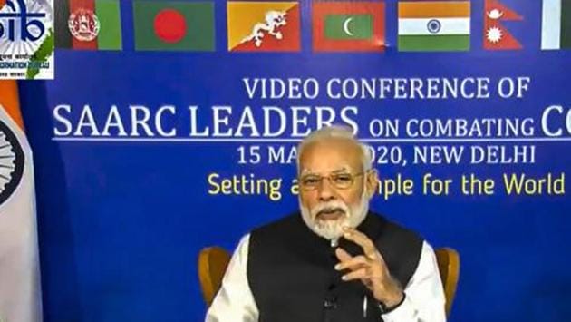 India’s decision of keeping control of activities that emerged from the video conference of SAARC leaders, which was convened by Prime Minister Narendra Modi on March 15, had helped New Delhi move faster on Covid-19-related matters.(PTI PHOTO.)