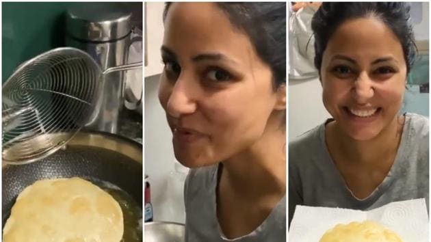 Hina Khan’s quarantine home videos are fun.