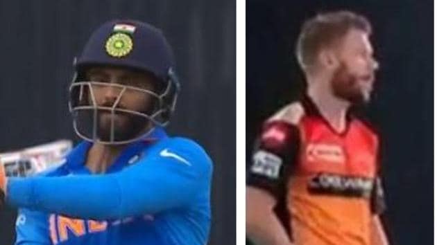 Jadeja and Warner(HT Collage) Jadeja and Warner(HT Collage)