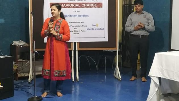 Dr Ketaki Ghatge (left) is also working as the nodal officer in Swachh Survekshan under Swachh Bharat Mission. (HT PHOTO) Dr Ketaki Ghatge (left) is also working as the nodal officer in Swachh Survekshan under Swachh Bharat Mission. (HT PHOTO)