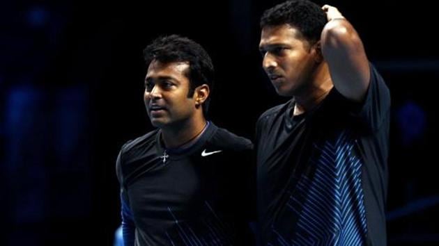 Mahesh Bhupathi of India and Leander Paes of India. (Getty Images) Mahesh Bhupathi of India and Leander Paes of India. (Getty Images)