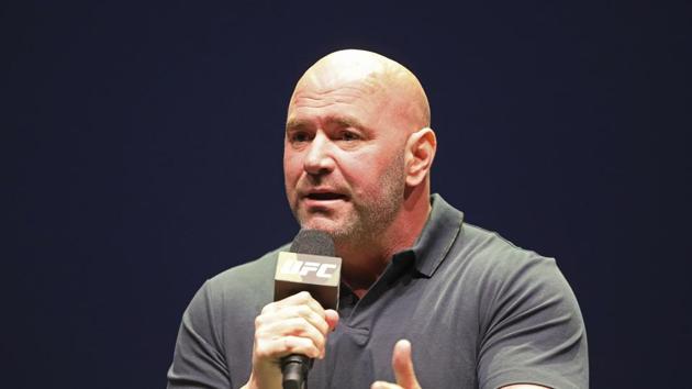 FILE - In this Sept. 19, 2019, file photo, UFC President Dana White speaks at a news conference in New York.(AP)