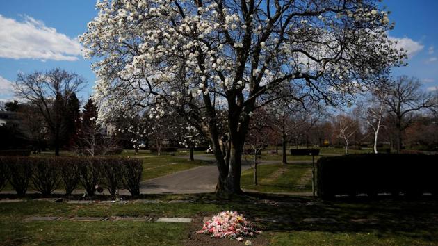 Flowers rest over the site of a recent burial in a cemetery amid the coronavirus disease (COVID-19) outbreak in Everett, Massachusetts. The world has lost over 95,000 lives to the pandemic as of April 10, 2020, 08:33 GMT. (Brian Snyder / REUTERS) Flowers rest over the site of a recent burial in a cemetery amid the coronavirus disease (COVID-19) outbreak in Everett, Massachusetts. The world has lost over 95,000 lives to the pandemic as of April 10, 2020, 08:33 GMT. (Brian Snyder / REUTERS)