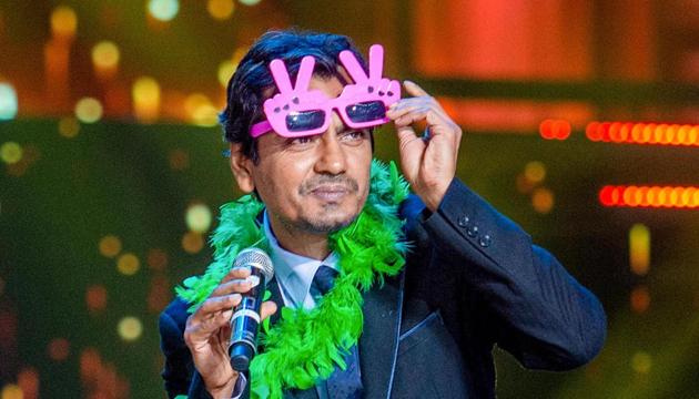 Nawazuddin Siddiqui at Umang 2020, a Mumbai Police Welfare Fund's Initiative, at BKC, Mumbai.(PTI)