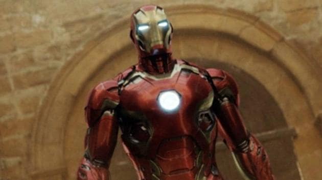 Iron Man in a still from Avengers: Age of Ultron.