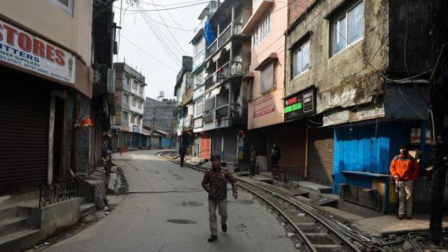 A policeman walks along the National Higway 55, which connects to Darjeeling hills from Siliguri in Kurseong. (AFP/ File photo) A policeman walks along the National Higway 55, which connects to Darjeeling hills from Siliguri in Kurseong. (AFP/ File photo)