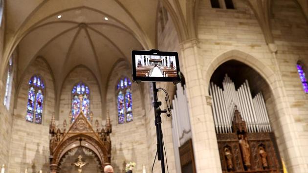 Meanwhile, with more than 90% of the country under stay-at-home orders, the holiest weekend on the Christian calendar began with services livestreamed or broadcast to congregants watching from home.