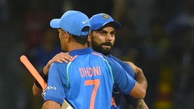 Indian cricket captain Virat Kohli (R) celebrates with teammate Mahendra Singh Dhoni (L(Getty Images) Indian cricket captain Virat Kohli (R) celebrates with teammate Mahendra Singh Dhoni (L(Getty Images)