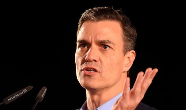 PM Pedro Sanchez ‘s comments come as Spain braced for the reopening of some sectors of its economy, with some factory and construction workers set to return to work on Monday.(AFP)