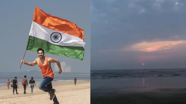 Varun Dhawan shared a video of deserted Juhu beach.