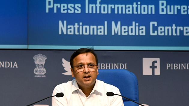 Joint Secretary, Ministry of Health & Family Welfare, Lav Agarwal addressing a press conference on ‘Covid-19: Preparedness and Actions are taken’, in New Delhi. (ANI) Joint Secretary, Ministry of Health & Family Welfare, Lav Agarwal addressing a press conference on ‘Covid-19: Preparedness and Actions are taken’, in New Delhi. (ANI)