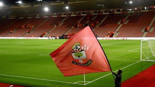 General view of a Southampton flag inside the stadium before the match. (Action Images via Reuters) General view of a Southampton flag inside the stadium before the match. (Action Images via Reuters)