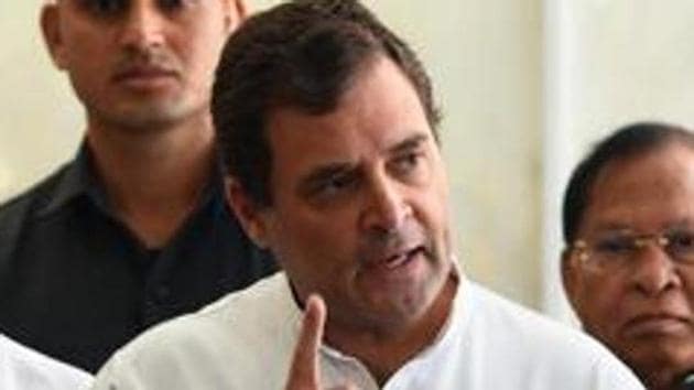 Congress leader Rahul Gandhi (HT PHOTO) Congress leader Rahul Gandhi (HT PHOTO)