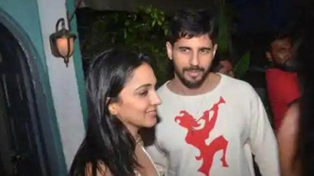 Sidharth Malhotra and Kiara Advani at her birthday party.