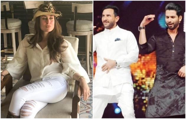 Kareena Kapoor Khan said that Saif Ali Khan and Shahid Kapoor got along very well during the making of Rangoon.