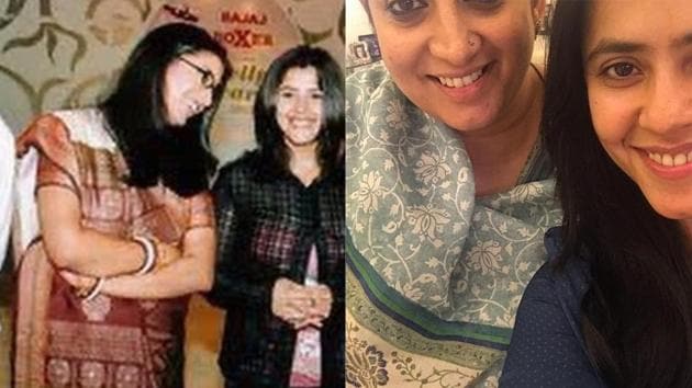 Smriti Irani and Ekta Kapoor, then and now. Smriti Irani and Ekta Kapoor, then and now.