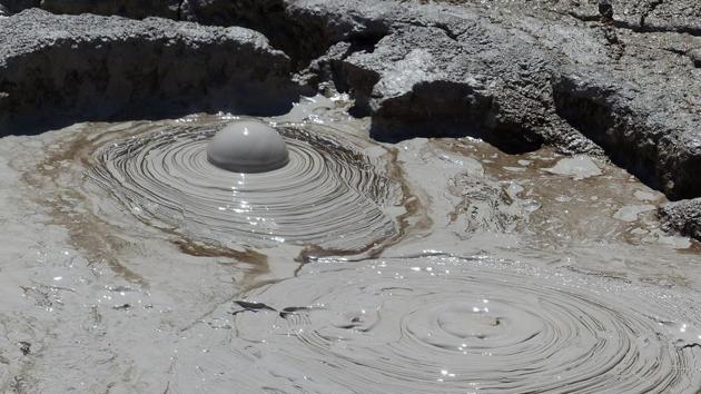 The image shows a mud volcano (representational image). (Pixabey) The image shows a mud volcano (representational image). (Pixabey)