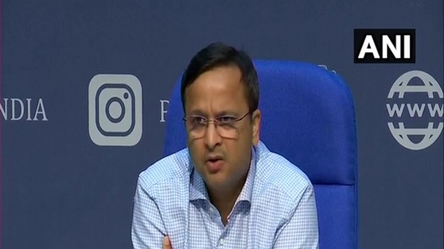 Lav Agarwal, Joint Secretary, Union Health Ministry at the daily briefing on Tuesday. (ANI) Lav Agarwal, Joint Secretary, Union Health Ministry at the daily briefing on Tuesday. (ANI)