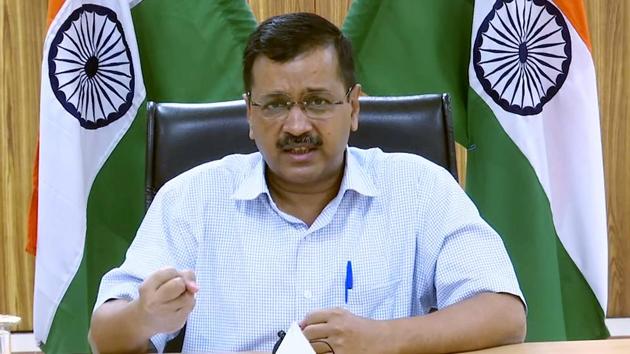 Delhi chief minister Arvind Kejriwal told migrant workers that they can’t go home till May 3. (ANI Photo) Delhi chief minister Arvind Kejriwal told migrant workers that they can’t go home till May 3. (ANI Photo)