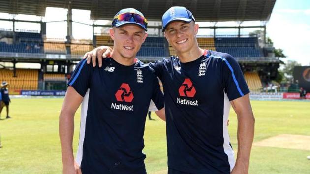 England brothers Tom and Sam Curran.(AFP)