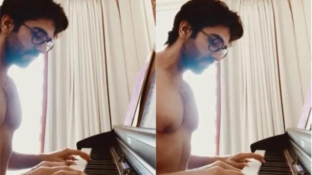 Ayushmann Khurrana plays the piano in new video.