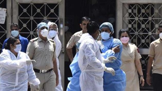 The Union health ministry still maintains that India has not yet entered the community transmission stage.(Sonu Mehta/HT file photo) The Union health ministry still maintains that India has not yet entered the community transmission stage.(Sonu Mehta/HT file photo)
