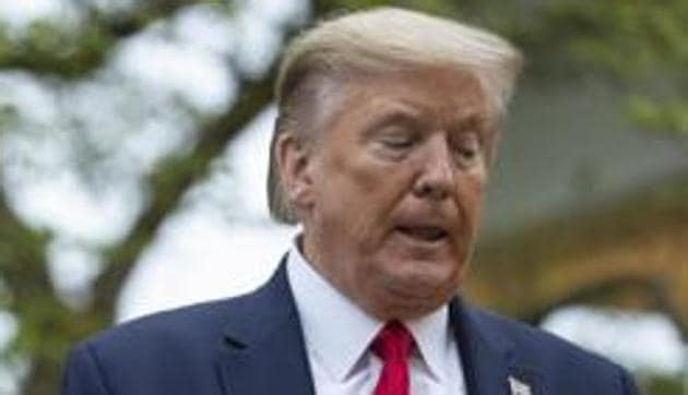 The US president is himself facing criticism for his handling of the Covid-19 crisis in his country, which has recorded more than 614,000 infections and more than 26,000 deaths.(AP) The US president is himself facing criticism for his handling of the Covid-19 crisis in his country, which has recorded more than 614,000 infections and more than 26,000 deaths.(AP)