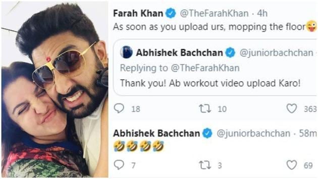 Abhishek Bachcan and Farah Khan’s chat will crack you up. Abhishek Bachcan and Farah Khan’s chat will crack you up.