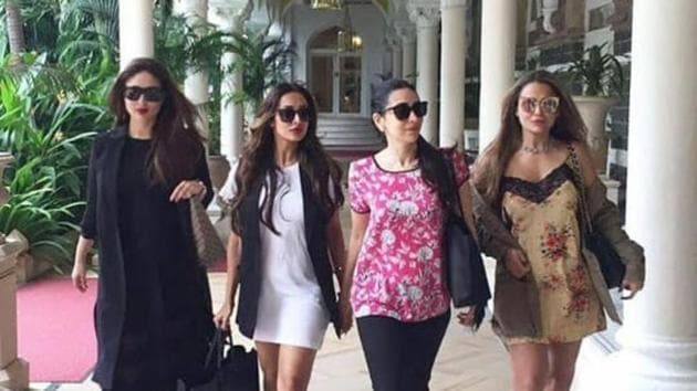 Kareena Kapoor, Karisma Kapoor, Malaika Arora and Amrita Arora miss their dates together.