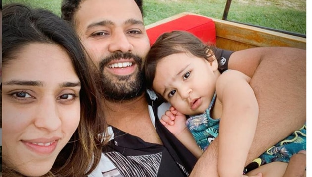 Rohit Sharma with his family.(Rohit Sharma/Instagram)