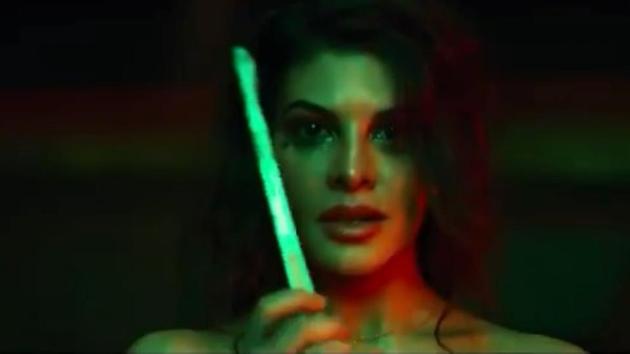 Jacqueline Fernandez in a still from Mrs Serial Killer trailer. Jacqueline Fernandez in a still from Mrs Serial Killer trailer.