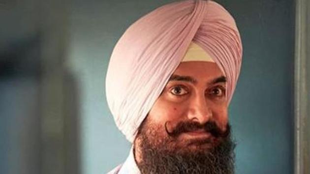 Aamir Khan as Laal Singh Chaddha.