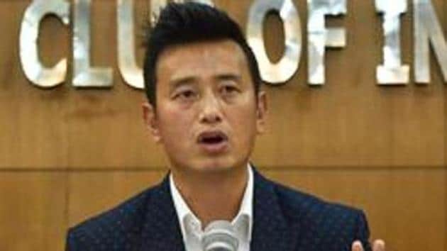 Bhaichung Bhutia further alleged in the complaint that Limboo was asked to return by the landlord on April 14 but was denied entry to the rented accommodation.(PTI)