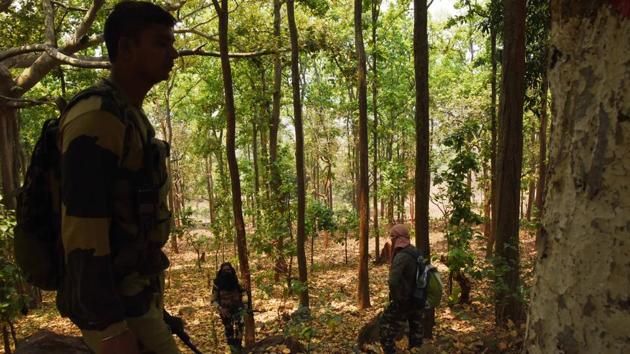 When the team reached the forest near Otkalpada village, the encounter with Maoists began. (Image used for representation). (HT FILE PHOTO.) When the team reached the forest near Otkalpada village, the encounter with Maoists began. (Image used for representation). (HT FILE PHOTO.)