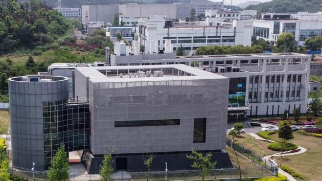 An aerial view shows the P4 laboratory at the Wuhan Institute of Virology in Wuhan in China's central Hubei province on April 17, 2020. The facility is among a handful of labs around the world cleared to handle Class 4 pathogens (P4) - dangerous viruses that pose a high risk of person-to-person transmission.(AFP)