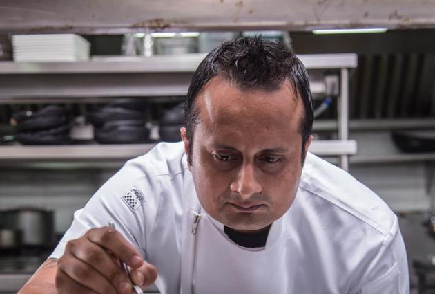 Chef Vikramjit Roy prefers to make his own sauces and condiments in bulk and stores them for use over time