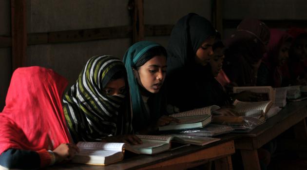 At least ten Rohingyas, who either had a travel history to Nizamuddin or had come in contact of those who had attended the markaz were quarantined in Nagrota and their clusters are under constant surveillance. (HT PHOTO) At least ten Rohingyas, who either had a travel history to Nizamuddin or had come in contact of those who had attended the markaz were quarantined in Nagrota and their clusters are under constant surveillance. (HT PHOTO)