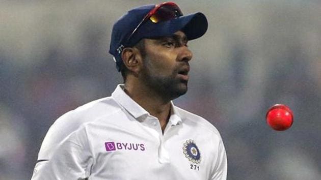 India's Ravichandran Ashwin tosses a pink ball during the second day of the second test cricket match.(AP) India's Ravichandran Ashwin tosses a pink ball during the second day of the second test cricket match.(AP)