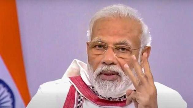 Prime Minister Narendra Modi on Saturday said humanity will surely overcome the coronavirus pandemic. (PTI) Prime Minister Narendra Modi on Saturday said humanity will surely overcome the coronavirus pandemic. (PTI)